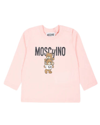 Moschino Langarm-T-Shirt MMO00R mit Teddy-Print