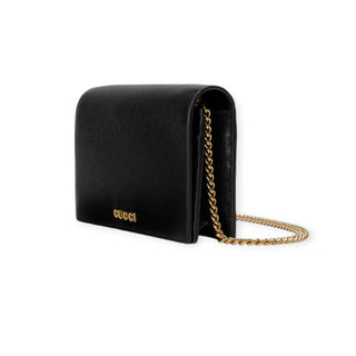 Gucci-Clutch mit Logo-Schriftzug 772643 mit Kette