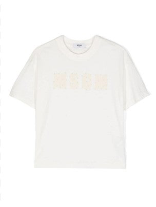 MSGM T-Shirt mit Rundhalsausschnitt F3MSJUTH181