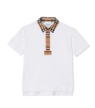 Burberry T-shirt a polo con Vintage Check 8051774