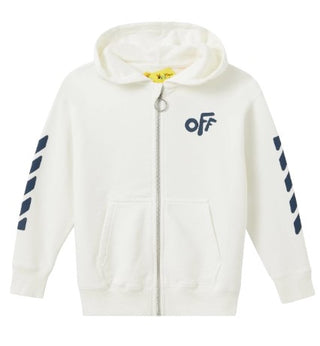 Off-White Zip Up Hoodie OBBE001F21FLE001