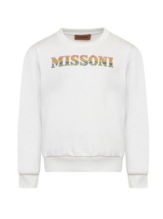 Missoni Crewneck Sweatshirt with Embroidered Logo MU4A70-Z0081