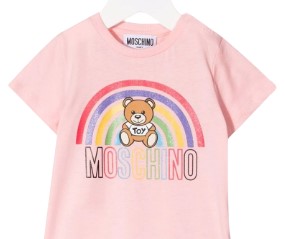 Moschino RAINBOW Romper MUY045 WITH CLIPS