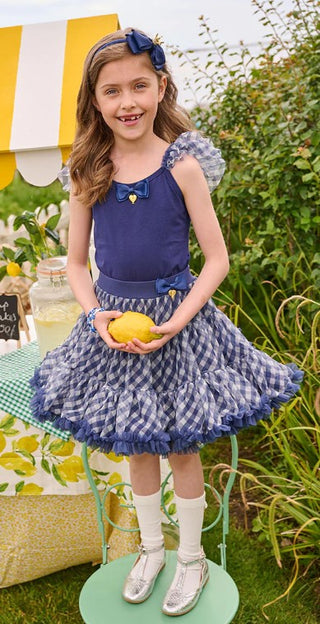 Angel's Face PIXIE GINGHAM tulle skirt