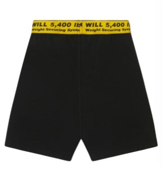 Off-White Bermudashorts mit Logo auf der Vorderseite OBCI001S22FLE003