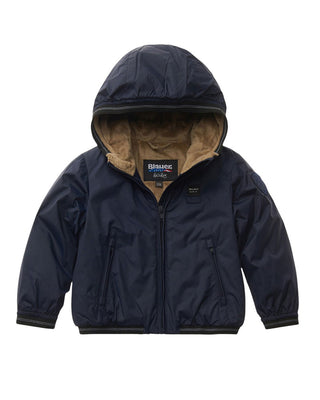 Blauer Edith Kapuzenjacke 24WBBXC02551 für Neugeborene