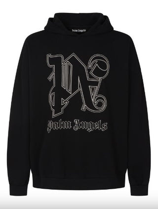 Palm Angels Hoodie with embroidered logo PMBB126E23FLE0011003