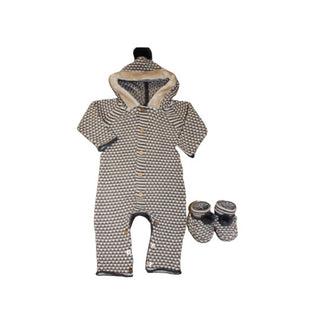 A&amp;J Button Up Romper a&amp;j1025 &amp; Baby Booties