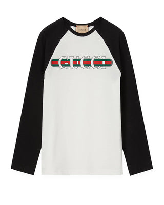 Gucci T-shirt A Maniche Lunghe 798684-XJGPI Con Logo