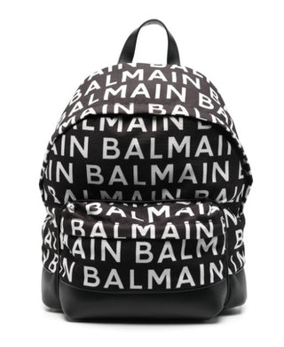 Balmain 6R0O78 Logo Zip Up Backpack