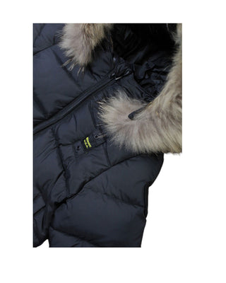 Blauer Giubbino Con Bordo In Pelliccia Amory Baby 24WBBXC02550