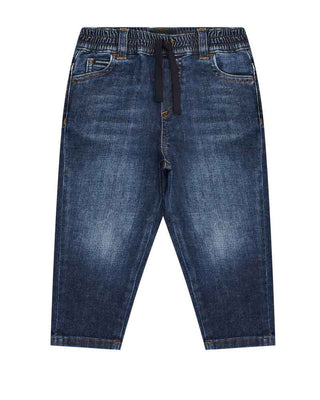 Dolce &amp; Gabbana Jeans With Elastic And Drawstring L14P16-LDB17 In Denim