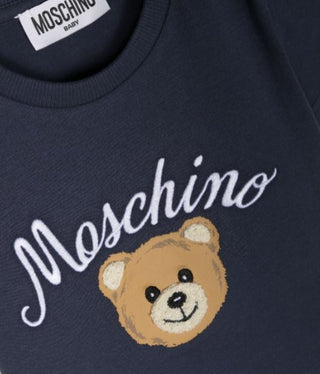 Moschino T-shirt girocollo con ricamo MUM03O