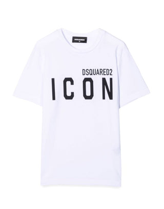 Dsquared2 T-shirt girocollo con logo frontale DQ048S-D002F