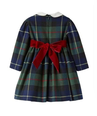 The Owl Tartan Dress with Collar A23VL540W3046