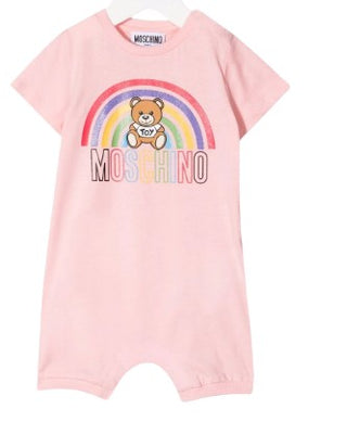 Moschino RAINBOW Romper MUY045 WITH CLIPS