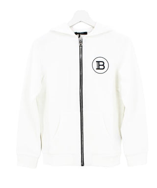 Balmain Felpa con zip e cappuccio 6M4750