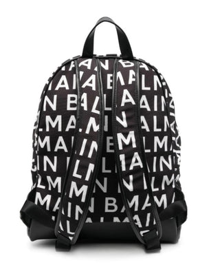 Balmain 6R0O78 Logo Zip Up Backpack