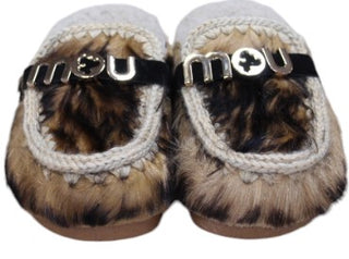 Mou Mules With Letters Logo fw431000d Winter Bio