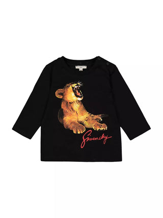 Givenchy T-Shirt mit Rundhalsausschnitt und Frontdruck H05092