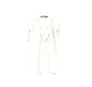 Aletta Baby Onesie rw77138 With Ruffles and Silk Neck