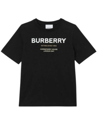 Burberry T-shirt a manica corta con logo frontale 8064569