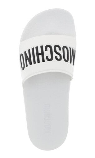 Moschino Slippers with writing on the front 74481