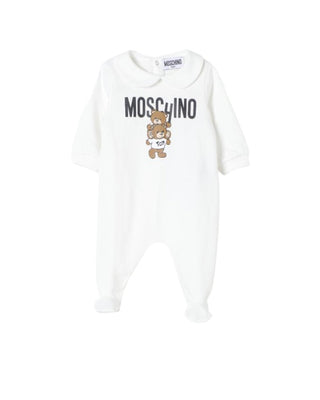 Moschino Playsuit mit Logo und Teddy mzy037 mit Clips