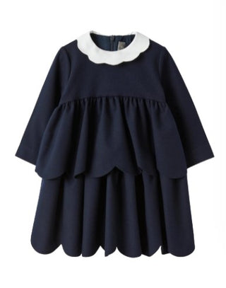 The Owl Ruffled Dress with Collar A23VL544W0003