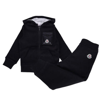 Moncler Tuta con zip e cappuccio H29548M00004 clip