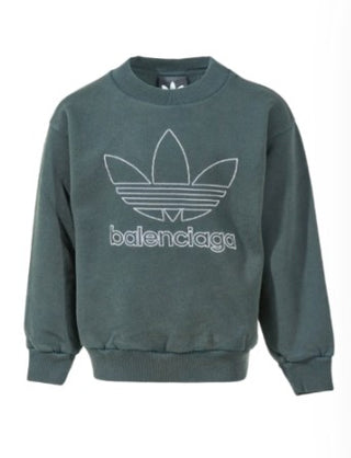 Balenciaga Sweatshirt mit Rundhalsausschnitt und Logo 731822-TNVT4