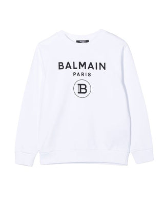 Balmain Sweatshirt mit Rundhalsausschnitt und Frontdruck 6M4760