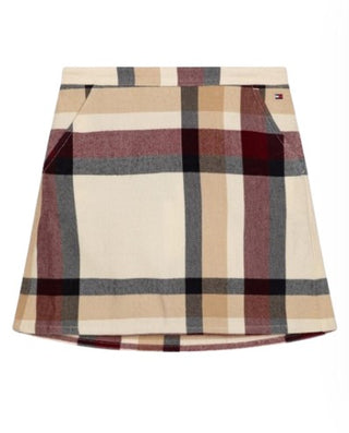 Tommy Hilfiger KH0KG07424 Checked Patterned Skirt