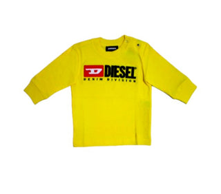 Diesel Crew Neck T-Shirt with Front Logo 00K21S-00YI9