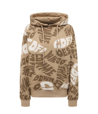 Comme des Fuckdown Hoodie with all over print logo CDFD1945