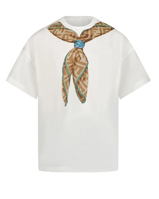 Fendi Kurzarm-T-Shirt JUI180-7AJ mit Frontdruck