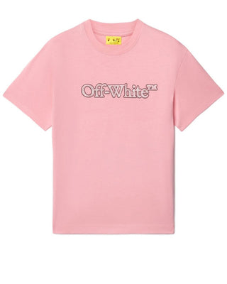 Off-White T-shirt Con Logo Sul Davanti OGAA001F24JER0073083 Girocollo