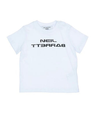 Neil Barrett Crew Neck T-Shirt with Front Logo 024705