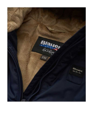 Blauer Edith Kapuzenjacke 24WBBXC02551 für Neugeborene