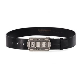 Dsquared2 Cintura in pelle con fibbia logata BEM0549