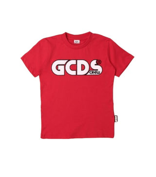 GCDS T-shirt girocollo con logo frontale 027591