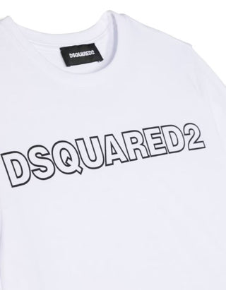 Dsquared2 T-shirt girocollo con logo stampato DQ1757-D00MV