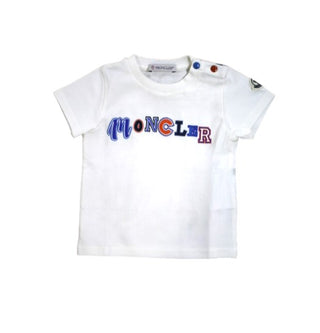 Moncler T-Shirt mit Rundhalsausschnitt und Logo E19518025450