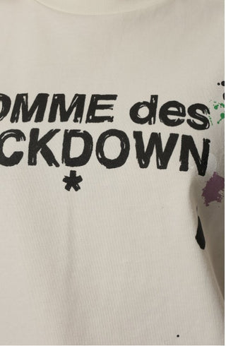 Comme des Fuckdown T-Shirt mit Rundhalsausschnitt und Logo CDFD1939