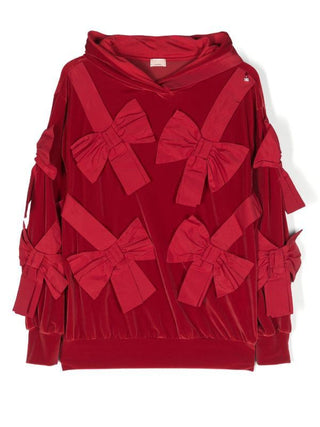 Elisabetta Franchi Chenille Sweater with Hood EFFE114