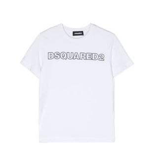 Dsquared2 T-shirt girocollo con logo stampato DQ1757-D00MV