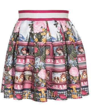 Monnalisa Patterned Skirt 114703