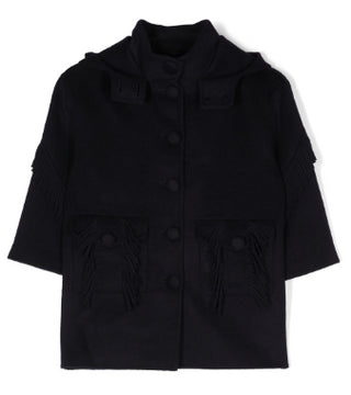 Ermanno Scervino Single-breasted coat SFGB009 with zip