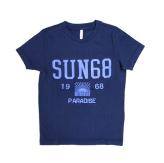 Sun68 T-shirt girocollo con logo T33313