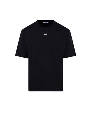 Off-White T-shirt girocollo con logo OBAA002F21JER001